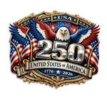 Pack 250 Year Anniversary Usa Magnet - For Truck Car Suv Refrigerator Locke.... Fixed Price $12.14.