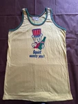 Vintage Tank Top Yellow "squirt Soda" Size Large Made Usa 50% Cotton And. Fixed Price $20.00.