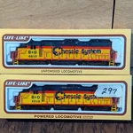Vintage Life-like Chessie System B&o 4810 Powered Dummy Diesel Locomotive Set. Fixed Price $53.99.