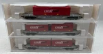 Set Of 3 Fleischmann Scale 825201 Crossrail Cargo Container Flat Wagons. Fixed Price $179.99.
