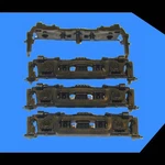 Aar-b Roller Bearing Sideframes (4) Kato Atlas 707311 845311 Ho Scale RS-3 RS-11. Fixed Price $9.95.