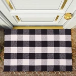 Buffalo Plaid Area Rug, Cotton Checkered Mat, Hand Woven Indoor Outdoor .... Fixed Price $22.17.