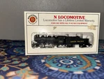 Bachmann 51551 Steam Locomotive Prairie 2-6-2 & Tender Union Pacific Up # 1836. Fixed Price $65.00.