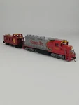 Bachmann Ho Scale Emd GP40 Santa Fe 6067 Diesel Locomotive & Atsf Caboose Tested. Fixed Price $24.99.