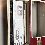 Delton Loco Works 4255 6 Wood Box Car Bud Light Mint Metal Wheels Scale. Fixed Price $74.00.
