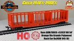 Rare Ahm/roco #5392F Ho 50' Orange Rio Grande Pulpwood Rack Car D&rgw 945 (b). Fixed Price $9.99.