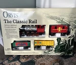 Vintage 1999 Orvis The Classic Rail G-scale Train Set Battery Operated Box. Fixed Price $59.99.