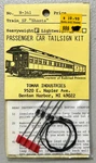 Tomar Industries Scale Heavyweight Passenger Car Tailsign Kit #N-341. Fixed Price $6.99.
