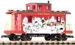 Piko G Scale Christmas Wood Caboose 38967. Fixed Price $131.99.