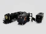 Microace A0325 SET(3), Jnr Steam Locomotive 9600/SNOW Plow, Scale, Usa Ship. Fixed Price $248.96.