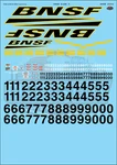Bnsf Burlington Northern Santa Fe Dash 9 Scale Decal Set Aristocraft. Fixed Price $24.77.