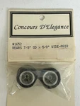 Pair Of Concours D'elegance #1652 Tires & Wheels 1/24 Slot Car For Threaded Axle. Fixed Price $29.95.