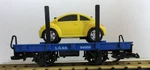 Lgb 94059 Flat Car With Vw Friction Bettle Bug Scale. Fixed Price $59.95.