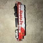 Life-like Ho Santa Diesel Locomotive Red/silver 27591 Model Train. Fixed Price $16.97.