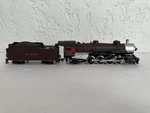 Vtg Ahm/rivarossi Ho 2-8-2 Mikado Steam Locomotive W/alton Tender Yugoslavia. Fixed Price $69.50.