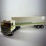 John Deere Parts Diecast Metal Tractor Trailer Ertl #3622 Made In Usa 19" Long. Fixed Price $17.00.