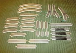 Lot Of 32 Bachmann E-z Railroad Train Tracks (curves, Straight, Points Etc.). Fixed Price $119.95.