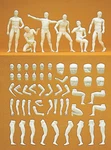 Preiser 45900 1:22.5 Scale Lgb Model "adam". 6 Unpainted Figures.. Fixed Price $46.99.