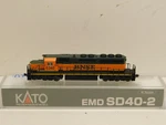 Kato Scale 176-4902 Bnsf SD40-2 Snoot Diesel Engine #6340. Fixed Price $75.00.