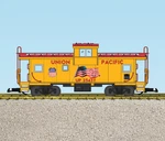 Usa Trains R12136 Union Pacific American Flag Extended Vision Caboose, Yellow. Fixed Price $179.95.