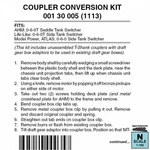 Micro-trains 00130005 (1113) Coupler Conversion Kit (one Front, Rear). Fixed Price $11.48.