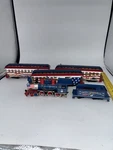 Bachmann Hawthorne Village Spirit Of America Locomotive & Tender Train + 3 Cars. Fixed Price $149.99.