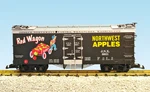 Usa Trains Scale 16459 U.s. Reefer Car Red Wagon Apples Black/silver. Fixed Price $94.99.