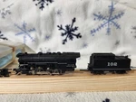 Atlas N-scale 0-8-0 Steam Locomotive With Tender A.t.&sf #102 W/box Nice. Fixed Price $75.00.