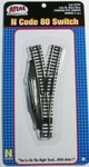 Atlas #2709 Standard Wye Turnout Track - Manual Scale Code 80 Rails. Fixed Price $23.95.