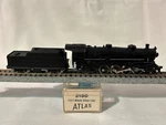 Atlas Scale 2-8-2 Mikado Steam Locomotive & Tender Tested. Fixed Price $89.00.