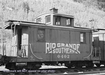 1940 Railroad Caboose Photo Rio Grande Southern Railway Gold Train Telluride Co. Fixed Price $5.78.
