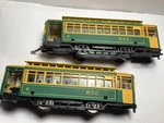 Mehano 9381 Ho P.t.c. Trolley Cars/brill & Dummy Runs W/working Light. Fixed Price $34.99.