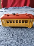 Gauge No. 60 Motorized Trolley Lionellville Rapid Transit Train Car. Fixed Price $52.00.