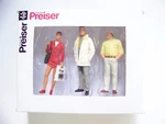 Preiser 1:32 Scale Three Passers-by Figures ( One With Bag ) # 63076. Fixed Price $35.95.