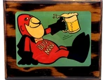 Vintage Budweiser Man Wooden Beer Sign Very Rare Made The Usa Free Ship!. Fixed Price $95.19.
