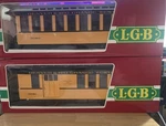 Set Of Two Lgb Gauge Denver Rio Grande Western Passenger Cars #3080, #3081. Fixed Price $159.99.