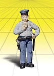 Woodland Scenics 2532 Scale Accents Cop W/doughnut. Fixed Price $21.99.