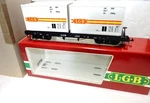 Lgb Gauge 4069 Flatcar With Lehmann - White/yellow Containers Orig Box. Fixed Price $79.99.