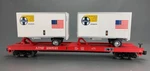 Gauge Mth Premier 20-90013C Santa Fe Flatcar & Trailers #290543 O1627 Lz. Fixed Price $59.98.