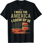 Miss The Grew Up In American Usa Flag T-shirt For Women. Fixed Price $14.98.