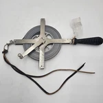 Lufkin No 2270 Derrick Oil Gauging Tape 100' Engineer Scale 1/4" Chrome Clad Usa. Fixed Price $249.99.