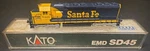 Kato Emd SD45 Locomotive Santa Fe Scale 176-312 Missing Coupler Strips. Fixed Price $49.99.