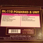 New In Box Mth Premier 20-2222-3 Milwaukee Road Gauge DL-110 Unit. Fixed Price $389.00.