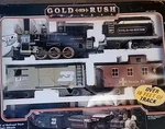 Gold Rush Express G-scale Train Set By New Bright No. 186 1996 Open Box!. Fixed Price $99.95.