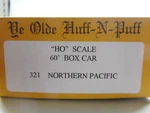 Ye Olde Huff Puff 60 Ft Box Car Wooden Construction Kit 1:87 Usa. Fixed Price $28.09.
