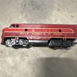 Lionel Gauge Gm&o 5747 Emd E7 Diesel Locomotive Red/black/gold Analog. Fixed Price $99.99.