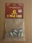 Bachmann Big Haulers Scale Train Accessories 92413 6 Milk Cans Set. Fixed Price $10.99.