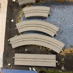 Kato Scale Unitram Track Plates. 10 Piece Oval. Used. Run Trolley Or Test Loco. Fixed Price $49.00.