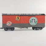 Lgb Scale Starbucks Coffee 49670 Box Car Woodsided Lehmann-gross-bahn. Fixed Price $64.95.