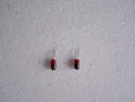 069 (d) Lgb 68514, E131219 Red Mini 24V Prong Loco Bulbs, New Lot Of. Fixed Price $5.50.